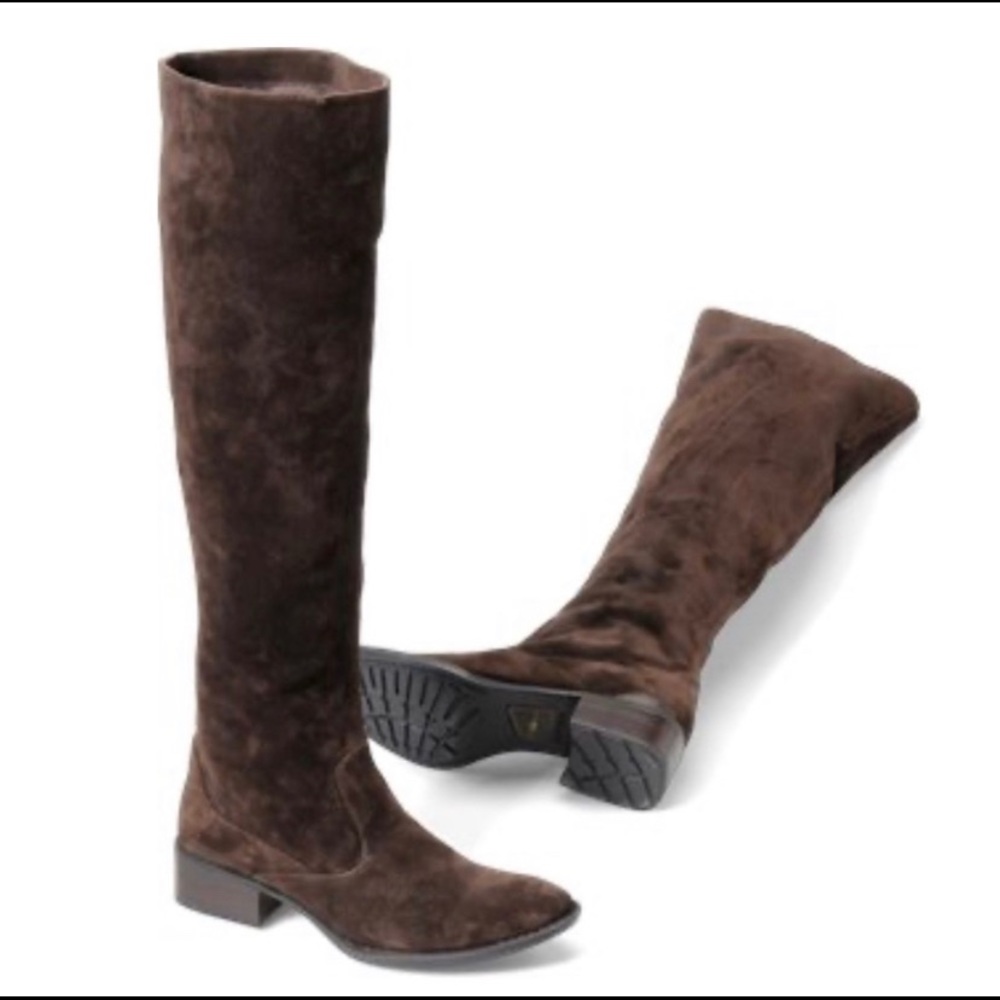 BORN-CROWN CADY SUEDE OVER THE KNEE BOOTS size 7